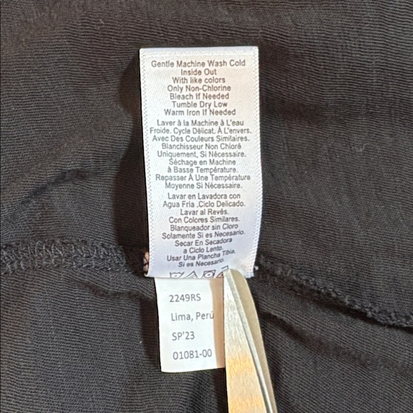 Nation LTD Jayden Flutter Sleeve Pima Cotton Blouse Tee Sz XXL - Picture 10 of 10